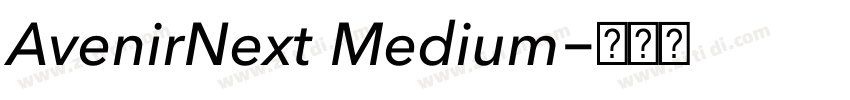 AvenirNext Medium字体转换 AvenirNext Medium字体转换